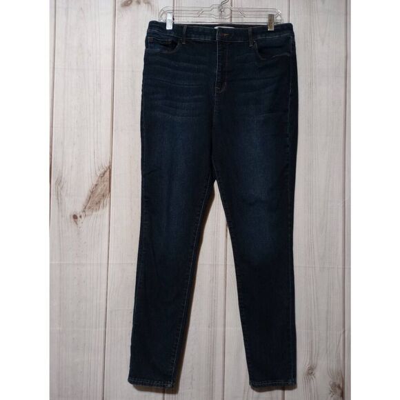 Social Standards Jeans Ladies 16 Skinny High Rise‎ Dark Wash - Picture 1 of 9
